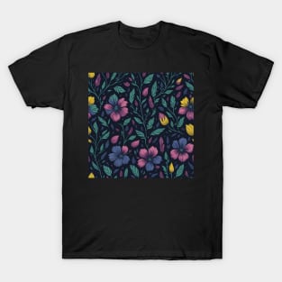 Spring Flower Seamless Pattern Mix T-Shirt